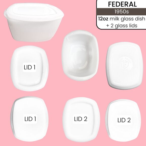 Vintage - LIBBEY - CANONSBURG - DUCHESS - FEDERAL Milk Glass Grandma Estate Lot - Picture 8 of 10